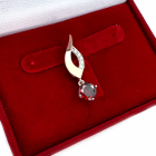 Срібна підвіска з пластинами золота