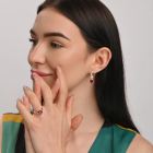 Набор серебряный сердце в руках