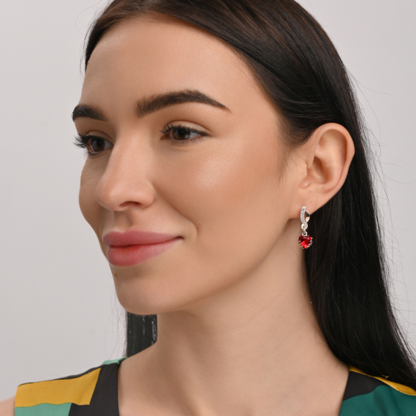 Набор серебряный сердце в руках