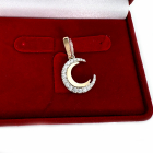 Срібна підвіска з пластинами золота