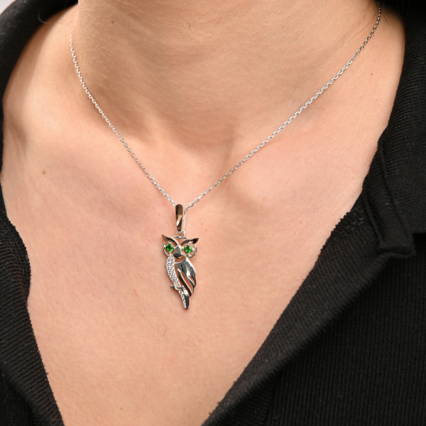 Срібна підвіска з пластинами золота