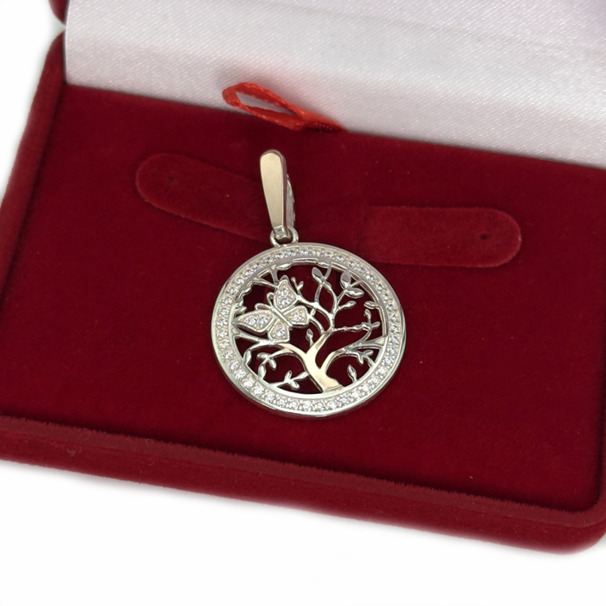 Срібна підвіска з пластинами золота