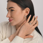 Срібний набір з жемчугом