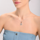 Підвіска знак зодіаку "Телець" срібна з пластинами золота