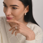 Срібний набір з жемчугом