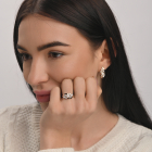 Срібний набір з жемчугом