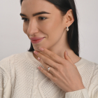 Сережки срібні з жемчугом