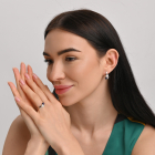 Срібна каблучка з жемчугом