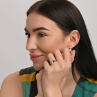 Срібна каблучка з жемчугом