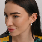 Серебряные серьги с жемчугом