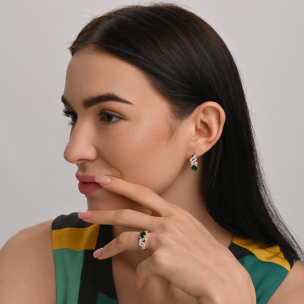 Срібні сережки