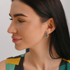 Срібний набір з золотими накладками