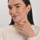 Срібна каблучка з золотими накладками