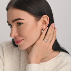 Срібний гарнітур з золотими вставками