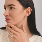 Срібний гарнітур з золотими вставками