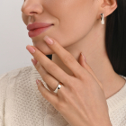 Срібний гарнітур з золотими вставками