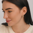 Серебряный набор с золотыми пластинами