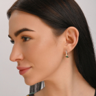 Срібний гарнітур з золотими вставками