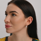 Срібний набір з золотими пластинами