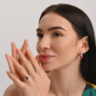 Срібний гарнітур з золотими накладками