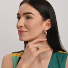 Срібний гарнітур з золотими пластинами