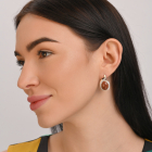 Срібний гарнітур з золотими пластинами