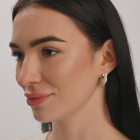 Срібний набір з золотими пластинами