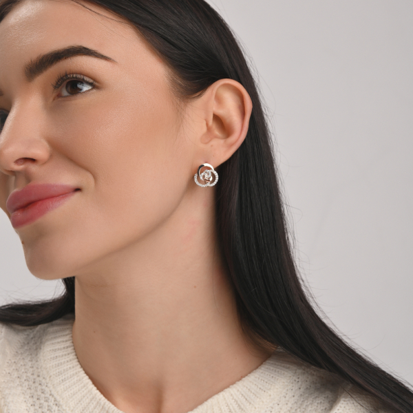 Срібний набір з золотими пластинами