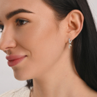 Серебряный набор с золотыми пластинами