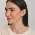 Срібний набір з золотими пластинами