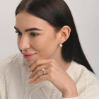 Срібний набір з золотими пластинами