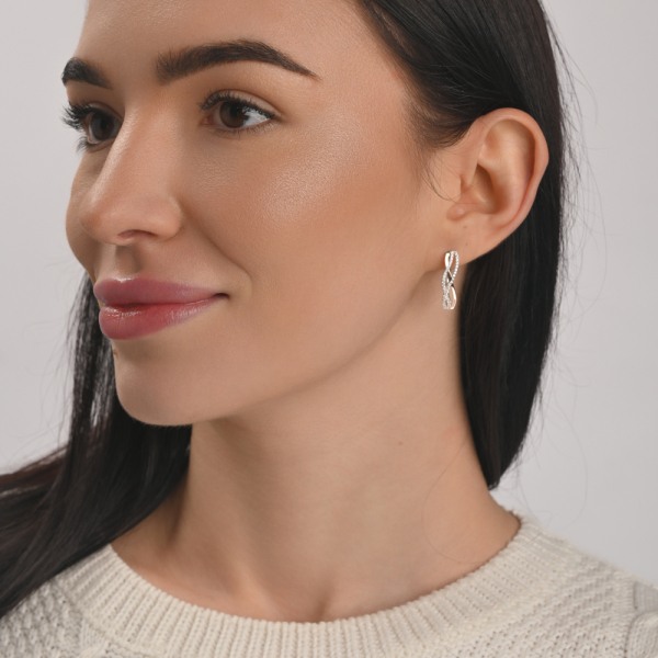 Срібний набір з золотими пластинами