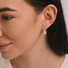 Срібний набір з золотими пластинами