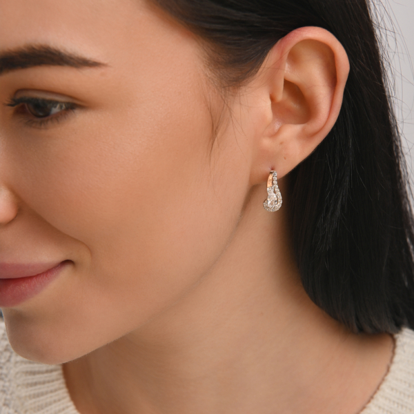 Срібний набір з золотими пластинами