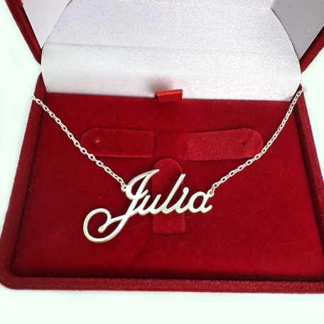 Срібна іменна підвіска на ланцюжку 2010п