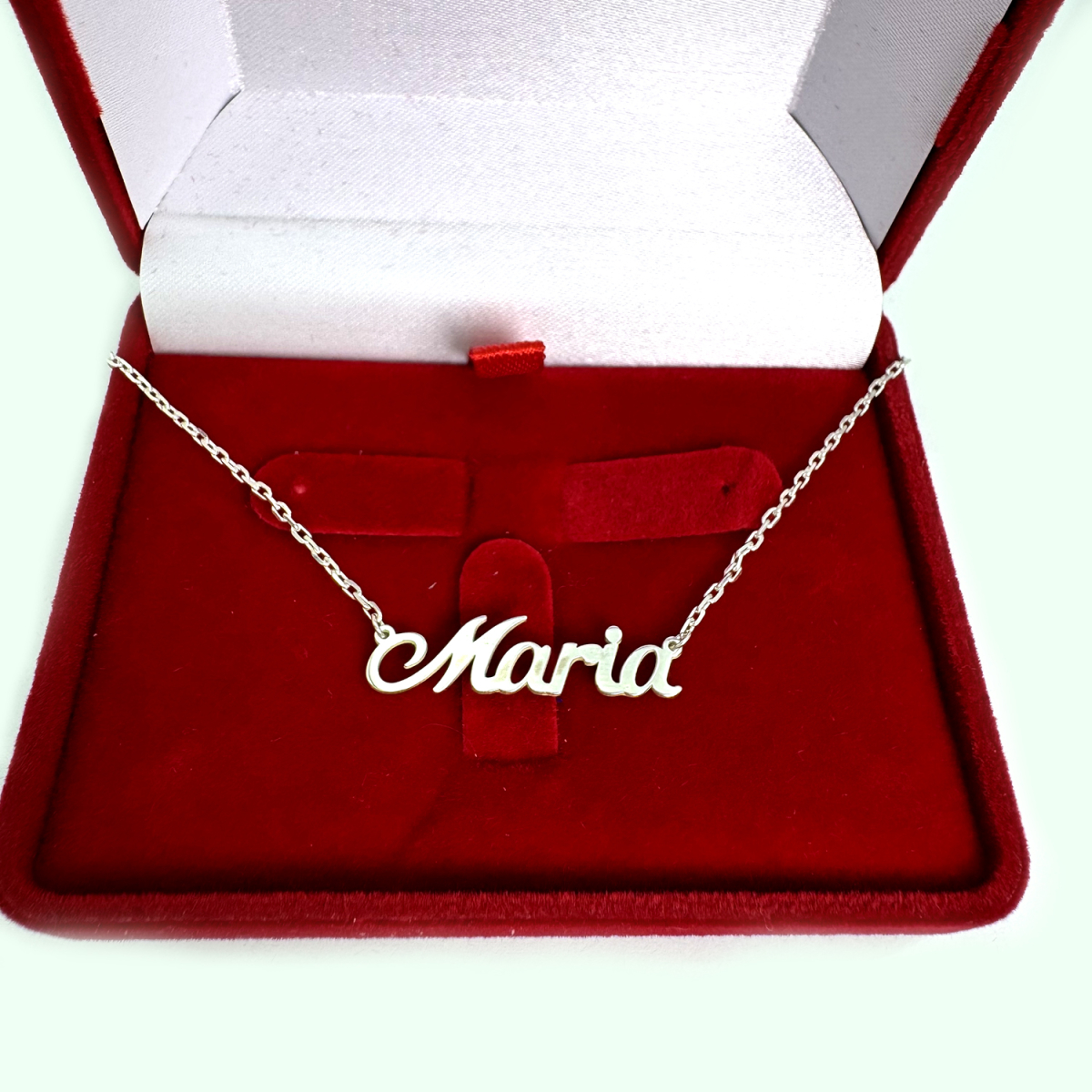 Срібна іменна підвіска на ланцюжку 2016п