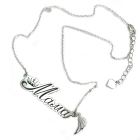 Срібна підвіска на ланцюжку "Мама" 2021п