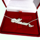 Срібна підвіска на ланцюжку "Мама" 2021п