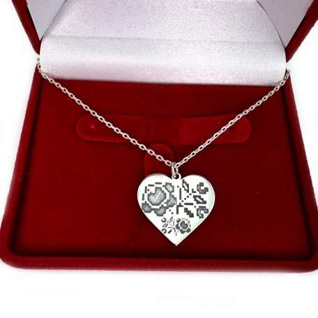 Серебряная подвеска на цепочке 