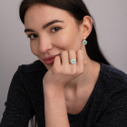 Срібна каблучка з бірюзой