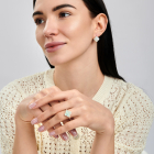 Срібні сережки з конюшиною