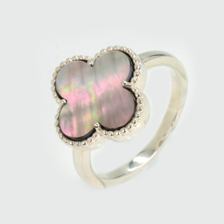 Срібна каблучка з конюшиною