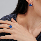 Срібний набір з конюшиною