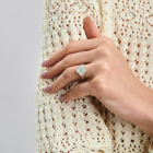 Срібна каблучка з конюшиною