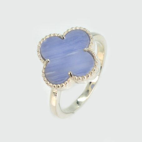 Срібна каблучка з конюшиною