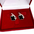 Срібні сережки з конюшиною