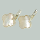 Срібні сережки з конюшиною