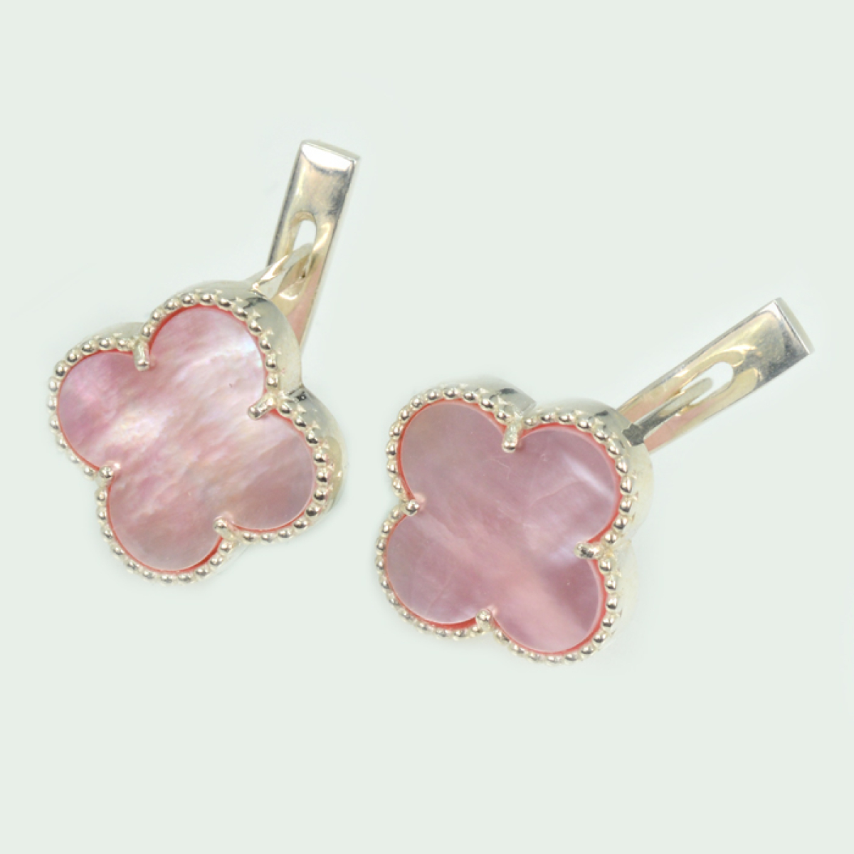 Срібні сережки з конюшиною