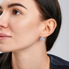 Срібні сережки з конюшиною