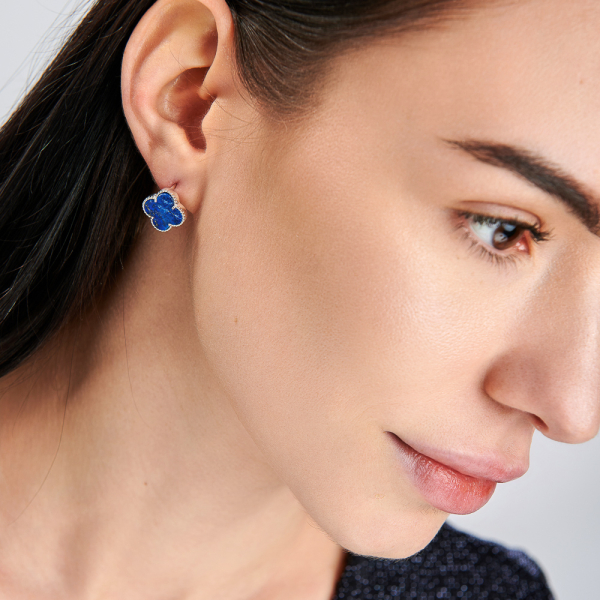 Срібні сережки з конюшиною